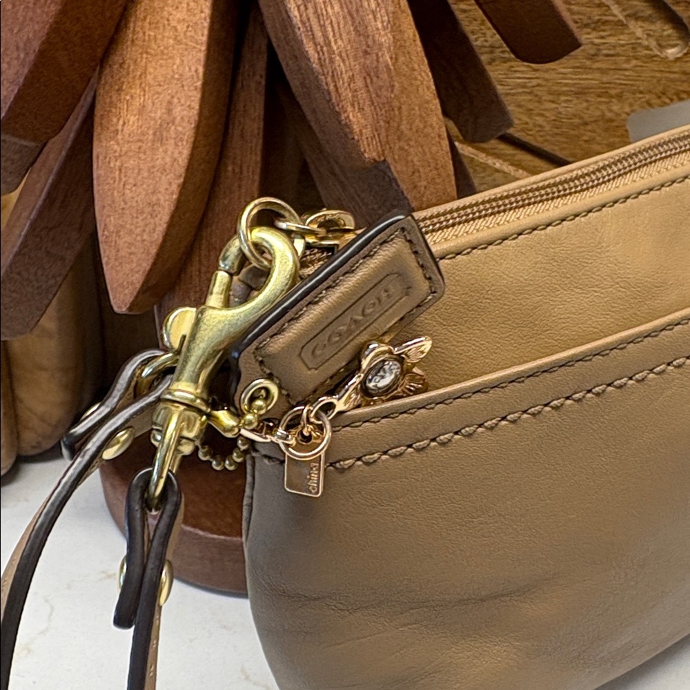 Coach Leather Wristlet Holds a Phone EUC - Picture 4 of 12